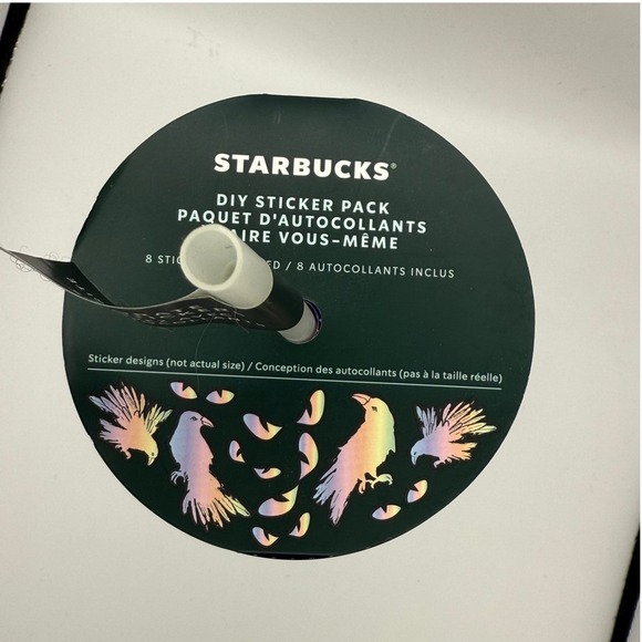 Starbucks Other - Starbucks DIY Sticker Pack Tumbler Cup Halloween Theme Birds Orange Black‎